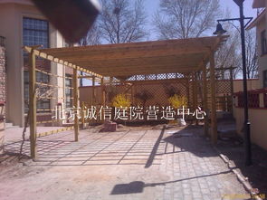 圖 大興庭院綠化設(shè)計制作防腐木花架亭子?xùn)艡诠?北京鮮花綠植